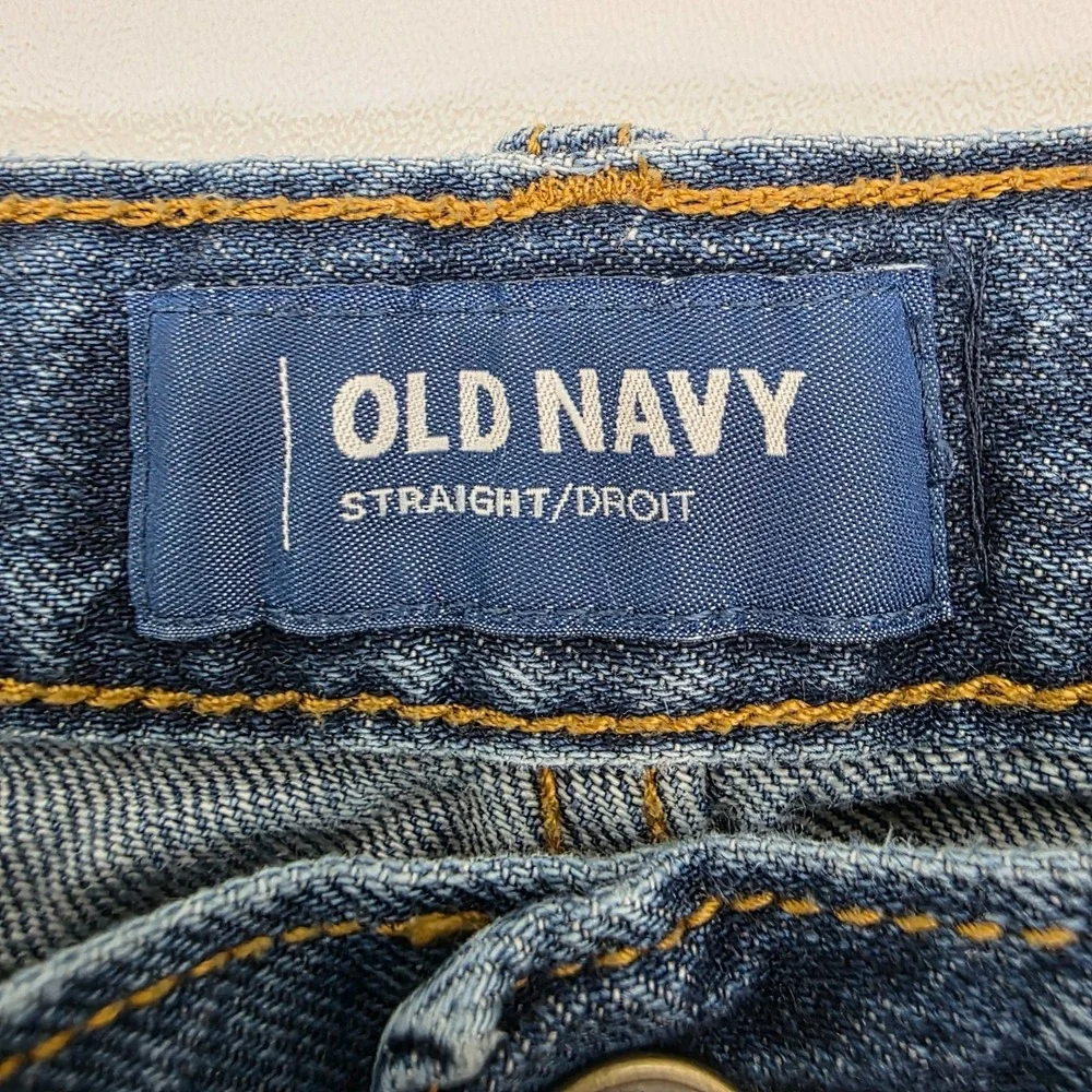 Old Navy Boys 16‎ Husky Straight Leg Blue Denim Jeans Classic School Fit